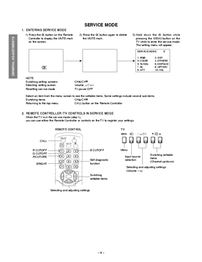 TOSHIBA 29CJZ6DR schematics+adjustments